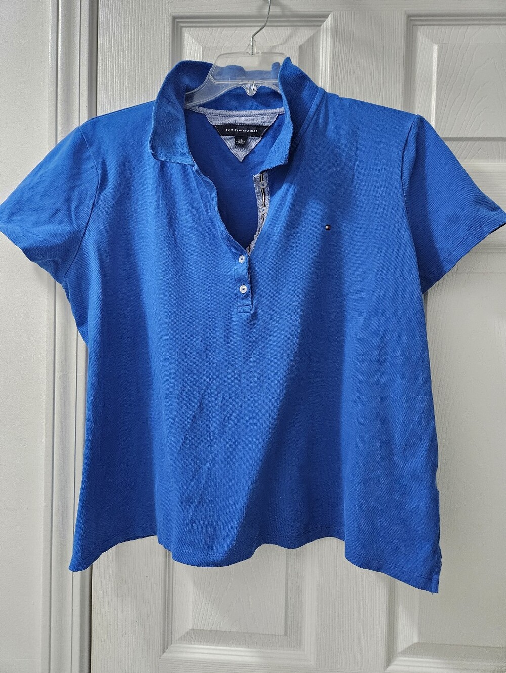 Tommy Hilfiger Bright Blue Short-Sleeve Polo Top XXL